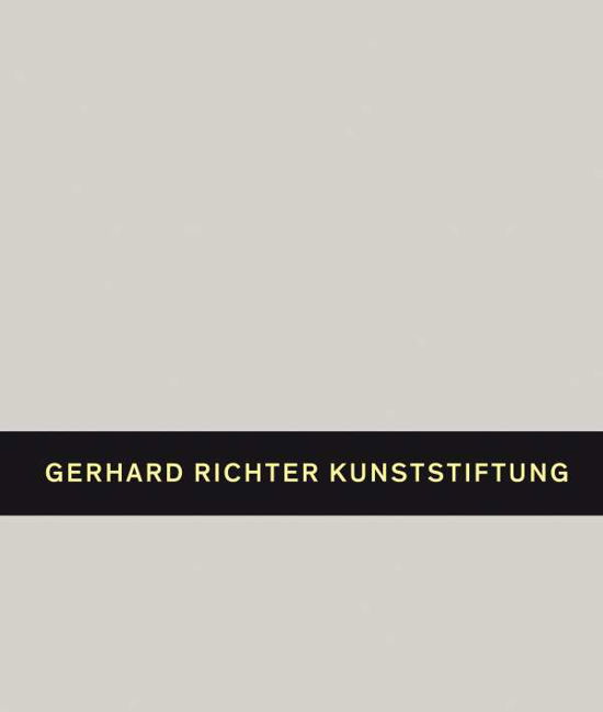 Cover for Walther König · Gerhard Richter. Kunststiftung (Hardcover bog) (2021)