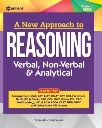 Cover for Bs Sijwalii · A New Approach to Reasoning Verbal , Non-Verbal &amp; Analytical (Paperback Book) [3 Revised edition] (2021)