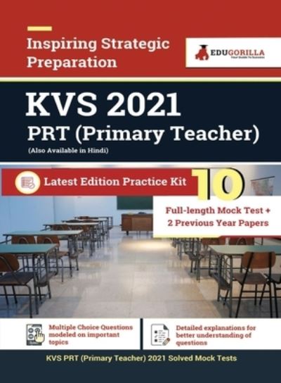 Cover for Edugorilla · KVS PRT (Primary Teacher) 2021 10 Full-length Mock Test + 2 Previous year Papers (Paperback Book) (2021)