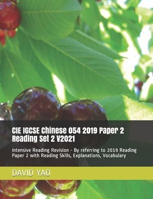 Cover for David Yao · CIE IGCSE Chinese 054 2019 Paper 2 Reading Set 2 V2021 (Taschenbuch) (2021)