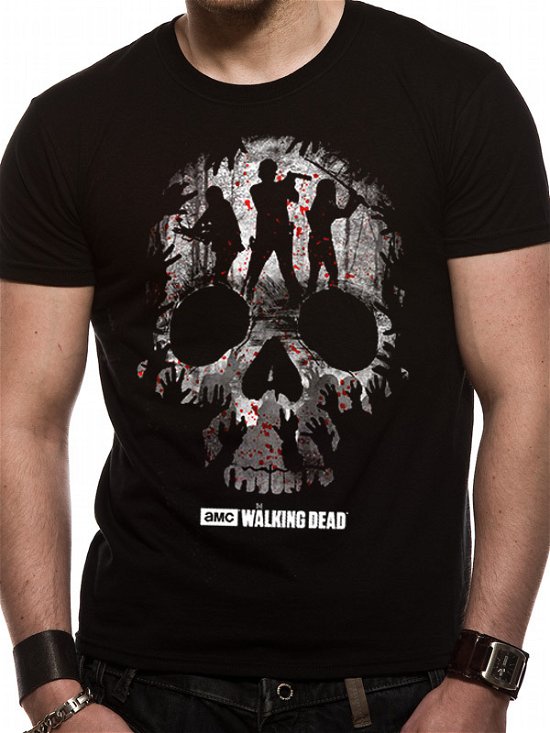 Cover for Walking Dead (The) · Trio Skull Silhouette (T-Shirt Unisex Tg. S) (T-shirt)