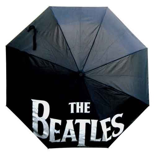 The Beatles Umbrella: Drop T Logo (Retractable) - The Beatles - Merchandise - Apple Corps - Accessories - 5055295317475 - 5. november 2014