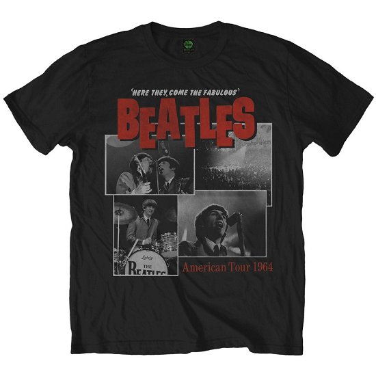 Cover for The Beatles · The Beatles Unisex T-Shirt: Here They Come (T-shirt) [size S] [Black - Unisex edition]