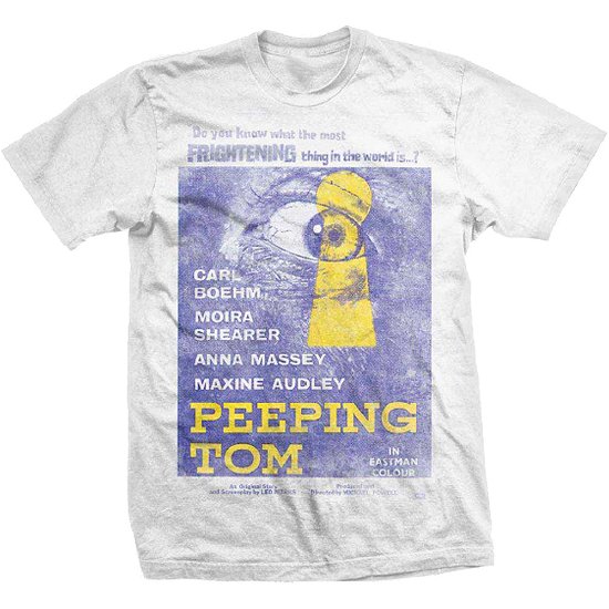 Cover for StudioCanal · StudioCanal Unisex T-Shirt: Peeping Tom (T-shirt) [size M] [White - Unisex edition]