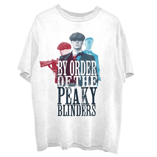 Cover for Peaky Blinders · Peaky Blinders Unisex T-Shirt: 3 Tommys (T-shirt) [size S] [White - Unisex edition]