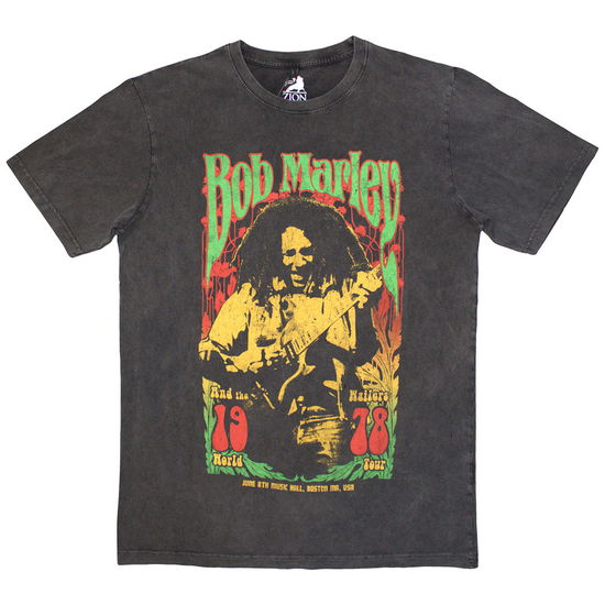 Bob Marley · Bob Marley Unisex Stone Wash T-Shirt: 1978 (T-shirt) [size S] (2024)