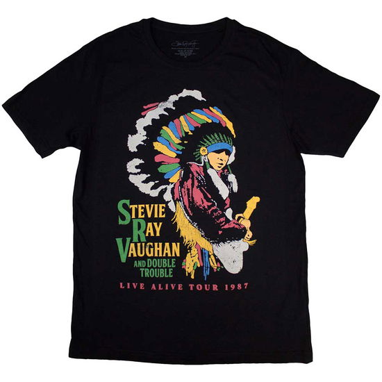 Stevie Ray Vaughan Unisex T-Shirt: Double Trouble - Stevie Ray Vaughan - Merchandise -  - 5056737272475 - August 15, 2024