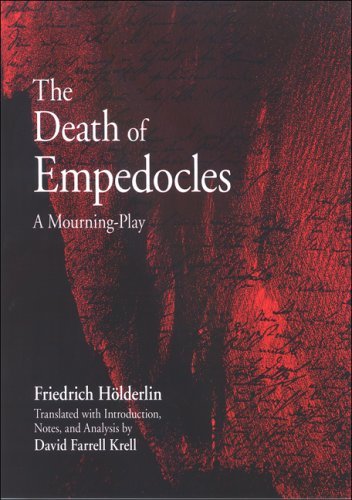 Cover for Friedrich Holderlin · The Death of Empedocles: a Mourning-play (Suny Series in Contemporary Continental Philosophy) (Hardcover bog) (2008)