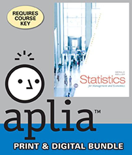 Cover for Gerald Keller · Bundle Statistics for Management and Economics, Loose-leaf Version, 10th + Aplia, 1 term Printed Access Card (Loose-leaf) (2014)