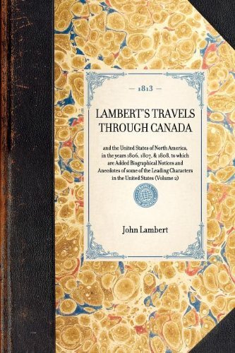 Cover for John Lambert · Lambert's Travels Through Canada Vol. 2 (Travel in America) (Taschenbuch) (2003)