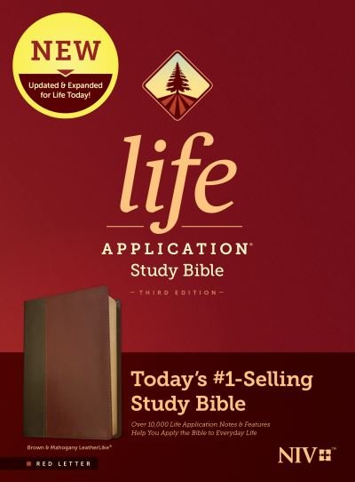 Cover for Tyndale · NIV Life Application Study Bible, Third Edition (Red Letter, (Lederbuch) (2021)