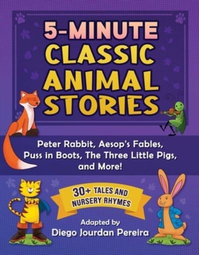 Cover for Diego Jourdan Pereira · 5-Minute Animal Stories (Hardcover Book) (2022)