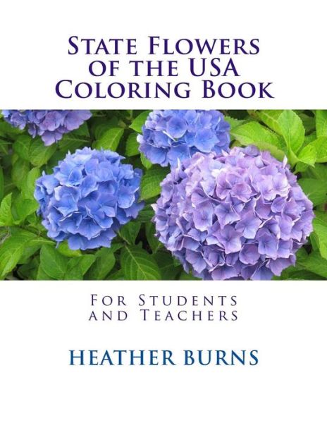 Cover for Heather Burns · State Flowers of the USA Coloring Book (Paperback Book) (2015)