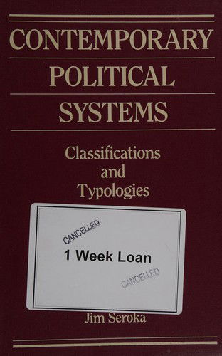 Cover for Anton Bebler · Contemporary Political Systems: Classifications and Typologies (Hardcover Book) [New Ed. edition] (1990)