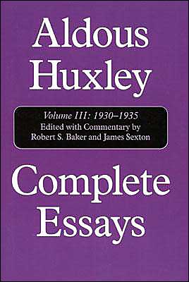 Cover for Aldous Huxley · Aldous Huxley Complete Essay (Hardcover bog) (2001)