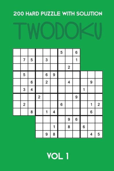 Cover for Tewebook Twodoku Puzzle · 200 Hard Puzzle With Solution Twodoku Vol 1 (Taschenbuch) (2019)
