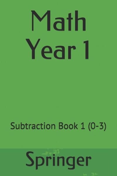 Cover for Springer · Math Year 1 (Paperback Book) (2019)