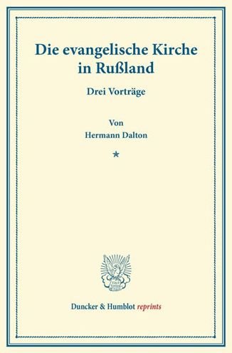 Cover for Dalton · Die evangelische Kirche in Rußla (Book) (2013)