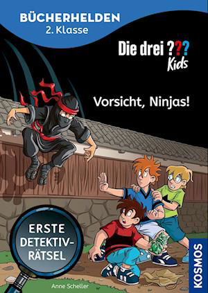 Die drei ??? Kids, Bücherhelden 2. Klasse, Vorsicht, Ninjas! - Anne Scheller - Książki - Kosmos - 9783440179475 - 24 czerwca 2024