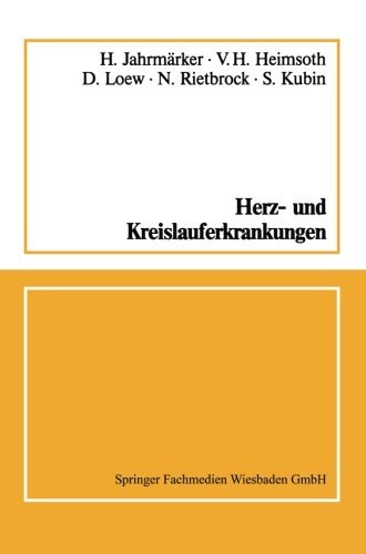 Cover for H Jahrmarker · Herz- Und Kreislauferkrankungen (Taschenbuch) [1988 edition] (1988)