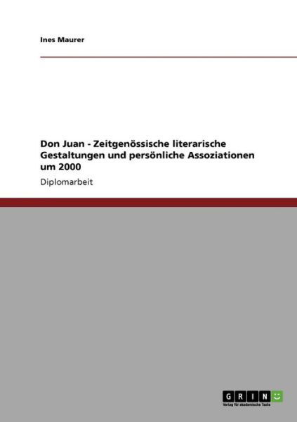 Cover for Maurer · Don Juan - Zeitgenössische liter (Book) [German edition] (2013)
