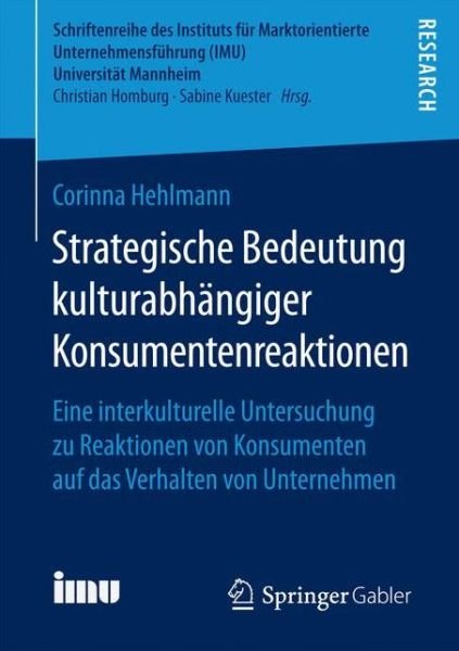 Cover for Hehlmann · Strateg.Bedeutung kulturabhäng (Bok) (2016)