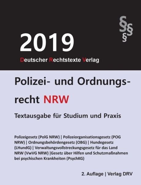 Cover for Drv · Polizei- und Ordnungsrecht NRW (Bog) (2019)