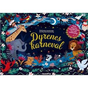 Cover for Janet Ring og Linda Maria Kronborg Elodie Fondacci · Dyrenes Karneval (Cardboard Book) [1. Painos] (2021)