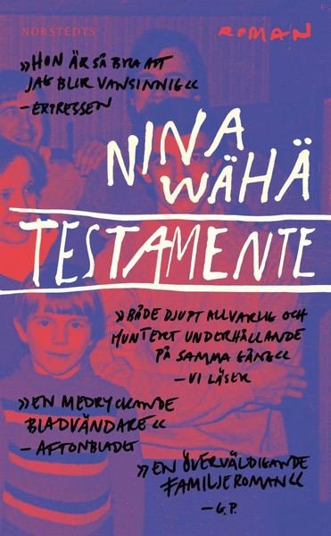 Cover for Nina Wähä · Testamente (Paperback Book) (2019)
