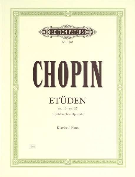 Etudes for Piano - Fr D Ric  Fr Chopin - Bøker - Edition Peters - 9790014008475 - 12. april 2001