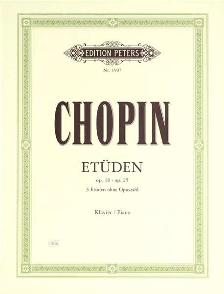 Etudes for Piano - Fr D Ric  Fr Chopin - Kirjat - Edition Peters - 9790014008475 - torstai 12. huhtikuuta 2001