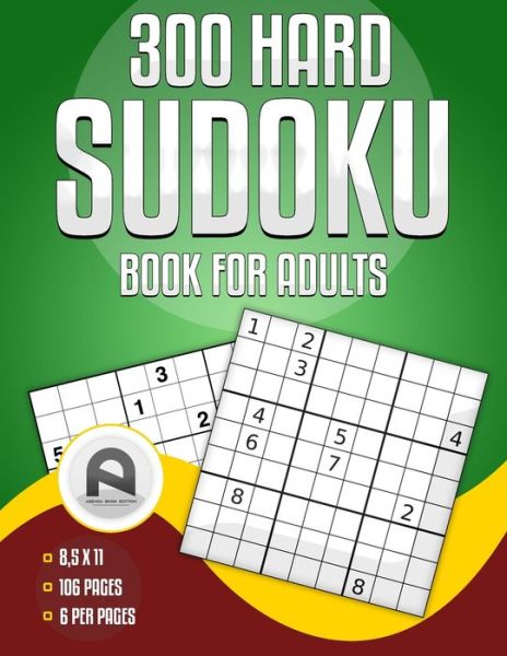 Cover for Agenda Book Edition · 300 Hard Sudoku Book For Adults (Paperback Book) (2021)