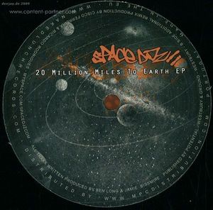 Cover for Space Djz · 20 Million Miles to Earth EP (12&quot;) (2011)