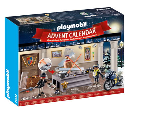 Playmobil Adventskalender Politie Museumdiefstal - 71347 - Playmobil - Merchandise -  - 4008789713476 - 