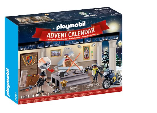 Cover for Playmobil · Playmobil Adventskalender Politie Museumdiefstal - 71347 (Leksaker)