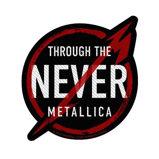 Metallica Standard Woven Patch: Through the Never - Metallica - Fanituote - PHD - 5055339746476 - maanantai 19. elokuuta 2019