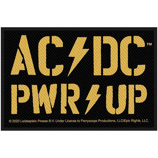 AC/DC Standard Patch: PWR-UP (Loose) - AC/DC - Merchandise -  - 5056365708476 - 