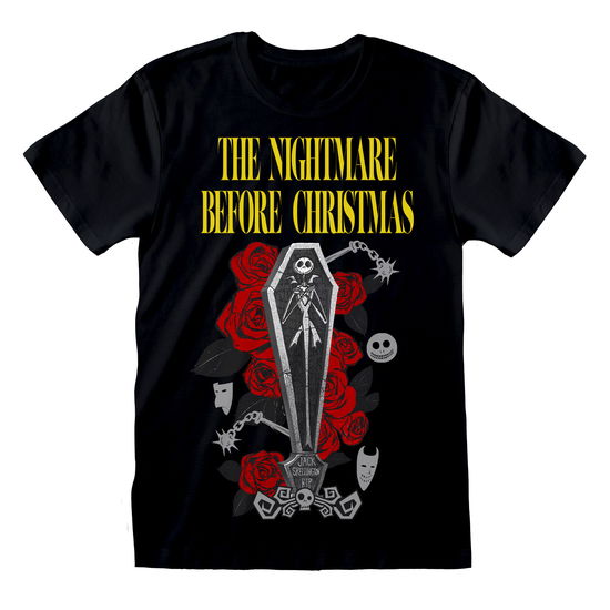 Nightmare Before Christmas T-Shirt Jack Coffin Grö -  - Fanituote -  - 5056688522476 - lauantai 2. syyskuuta 2023