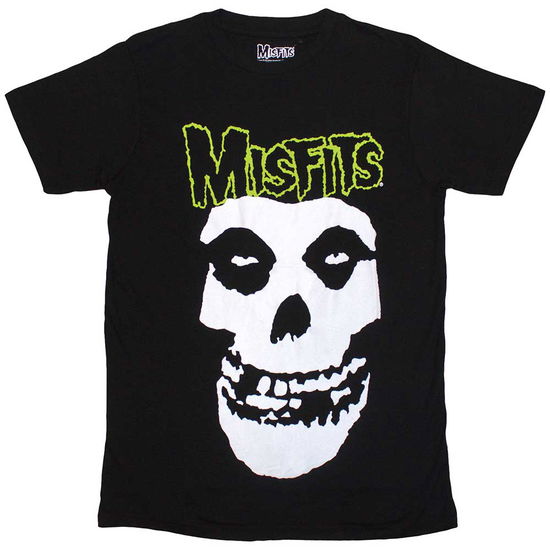 Misfits Unisex T-Shirt: Skull & Logo (Black) - Misfits - Merchandise -  - 5056737259476 - June 13, 2024