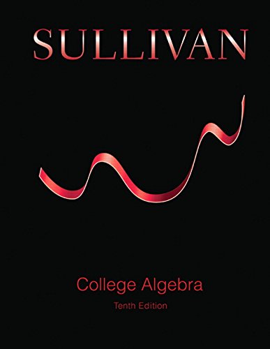 Cover for Michael Sullivan · College Algebra (Hardcover Book) (2015)