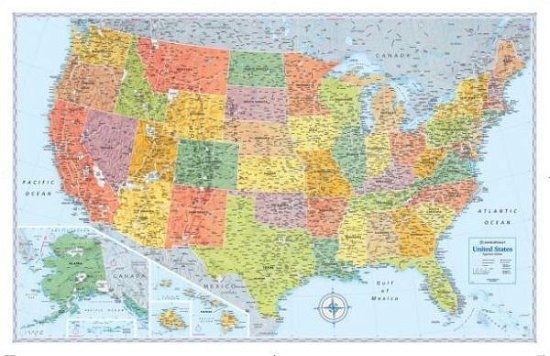 Cover for Rand McNally · Rand McNally Signature United States Wall Map (Landkarten) (2018)