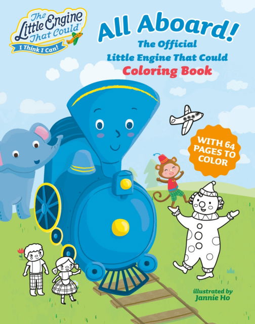 Cover for Grosset &amp; Dunlap · All Aboard! The Official Little Engine That Could Coloring Book - The Little Engine That Could (Paperback Book) (2024)