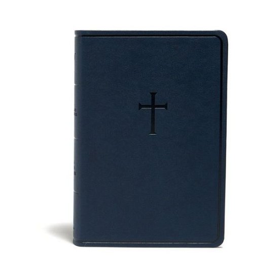 Cover for Holman Bible Publishers · KJV Everyday Study Bible, Navy Cross LeatherTouch (Book) (2020)