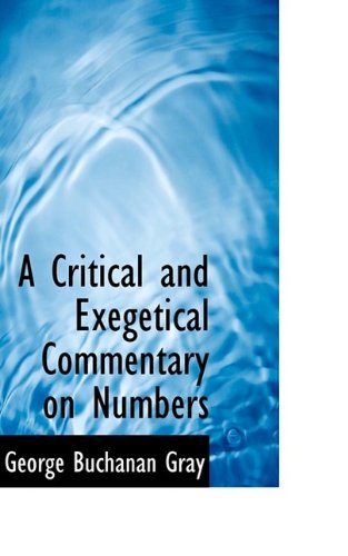 Cover for D D · A Critical and Exegetical Commentary on Numbers (Paperback Book) (2009)