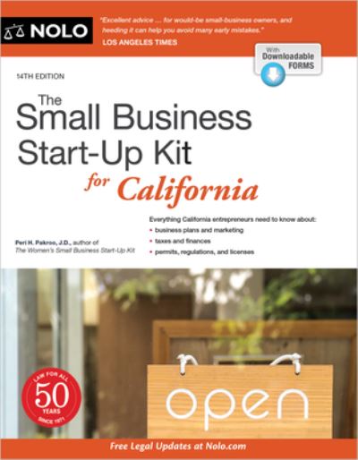 Cover for Peri Pakroo · The Small Business Start-Up Kit for California (Paperback Book) (2022)