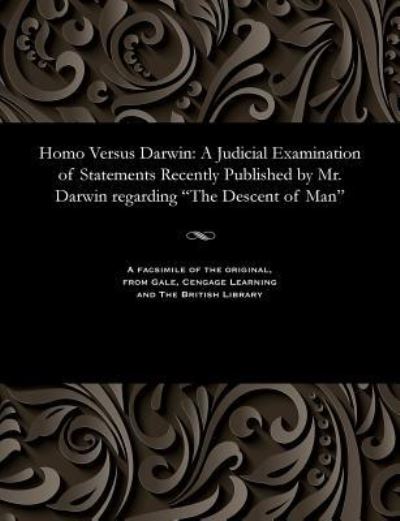 Cover for William Penn Lyon · Homo Versus Darwin (Paperback Bog) (1901)