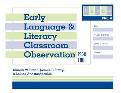 Cover for Miriam W. Smith · Early Language and Literacy Classroom Observation: Pre-K (ELLCO Pre-K) Tool (Paperback Book) (2008)