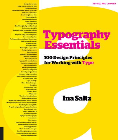 Cover for Ina Saltz · Typography Essentials Revised and Updated: 100 Design Principles for Working with Type (Pocketbok) (2019)
