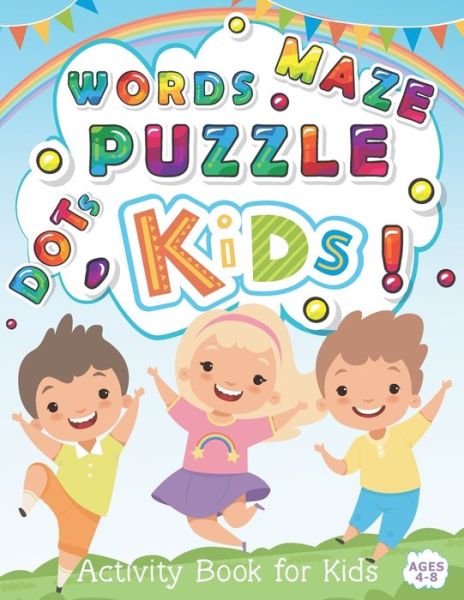 Cover for Kiddie Coloring Books · Words Puzzle Maze Activity Book for Kids Ages 4-8 (Paperback Book) (2019)