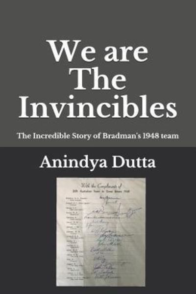 Cover for Anindya Dutta · We Are the Invincibles (Paperback Book) (2019)